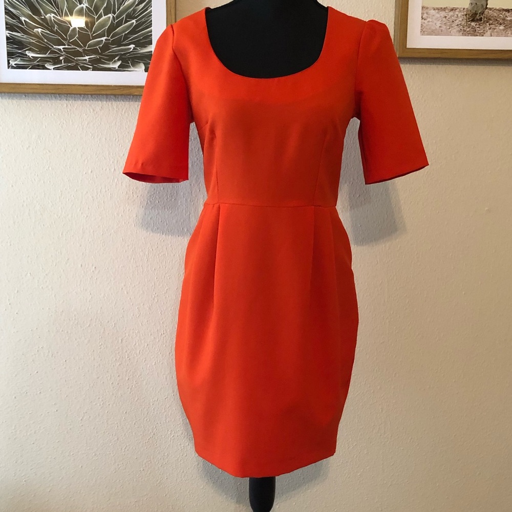 ASOS Orange-Red Sheath Dress